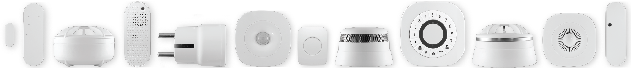 smart zigbee sensors and alarms, smart plugs, meter interfaces