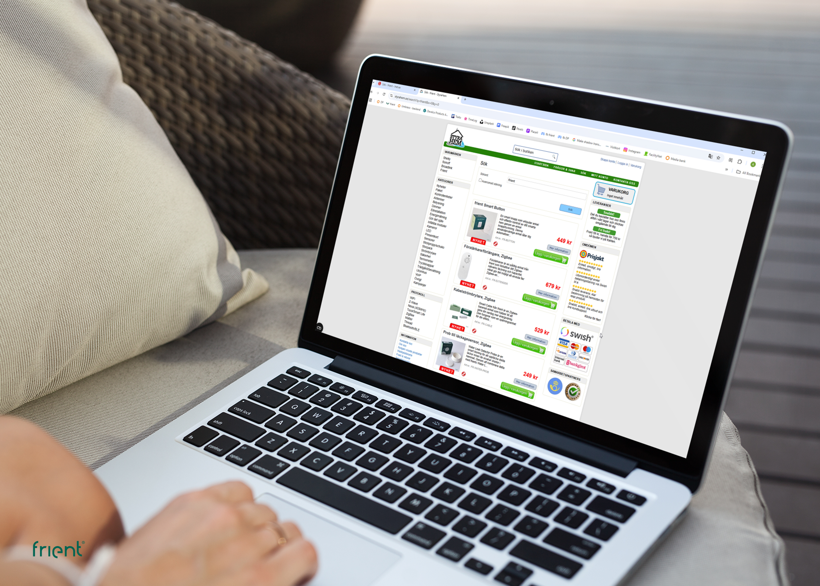 Buy frient at the swedish smart home webshop styrahem.se